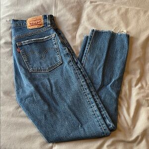Levi's Classic 501 Straight Leg Blue Denim Jeans
